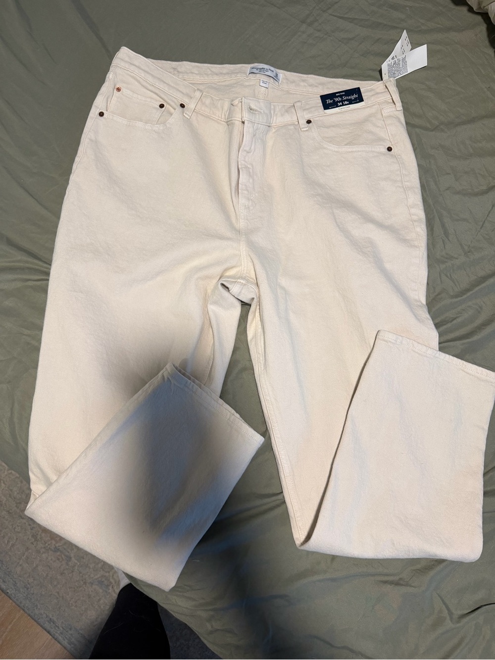 Abercrombie & Fitch Jeans in Off-White